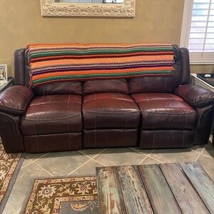 AFGHAN Handmade Lap Blanket Approx 32” x 70” Multi